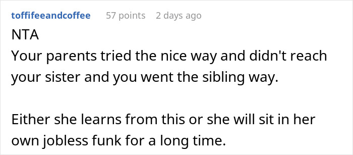 Woman Blames Sexism For Not Landing A Job, Gets Hit With A Brutal Reality Check From Sister
