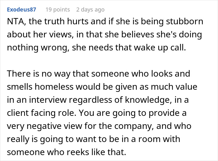 Woman Blames Sexism For Not Landing A Job, Gets Hit With A Brutal Reality Check From Sister