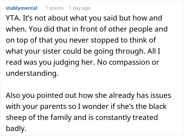 Woman Blames Sexism For Not Landing A Job, Gets Hit With A Brutal Reality Check From Sister