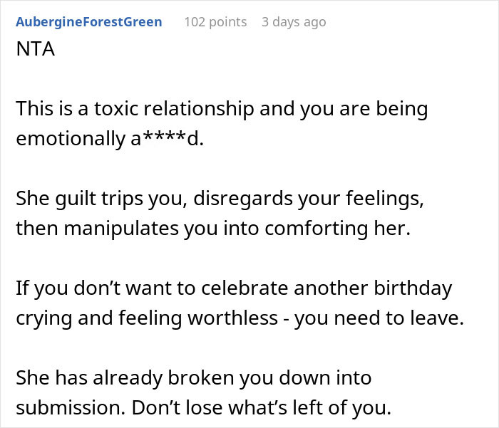 Man Expects Special Treatment From GF On His B-Day, Gets Doubts About His Relationship Instead