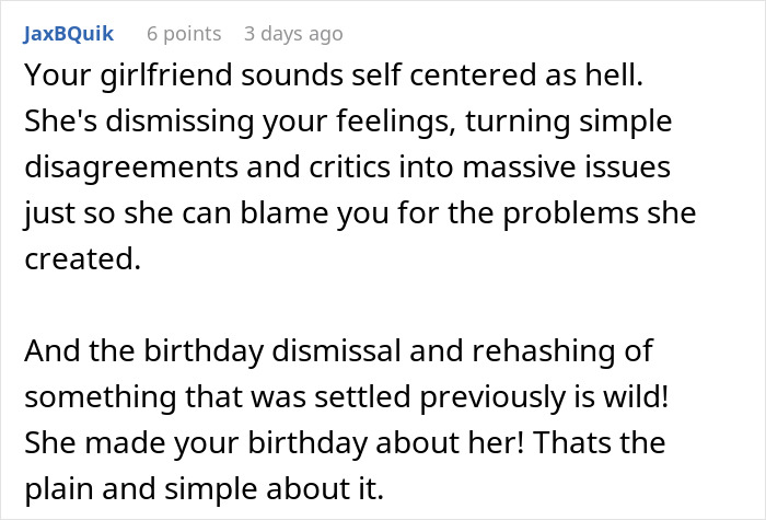 Man Expects Special Treatment From GF On His B-Day, Gets Doubts About His Relationship Instead