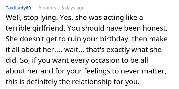 Man Expects Special Treatment From GF On His B-Day, Gets Doubts About His Relationship Instead