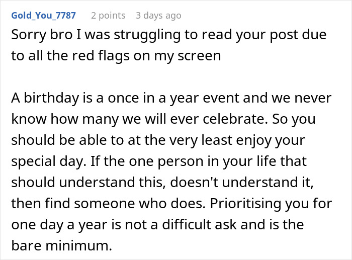 Man Expects Special Treatment From GF On His B-Day, Gets Doubts About His Relationship Instead