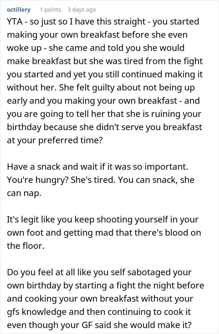 Man Expects Special Treatment From GF On His B-Day, Gets Doubts About His Relationship Instead