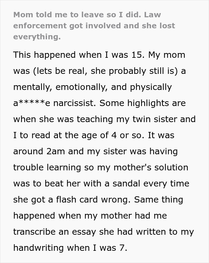 “She Lost Everything”: Mom Tells Teen Son To Leave Home, Regrets It When Her Life Falls Apart