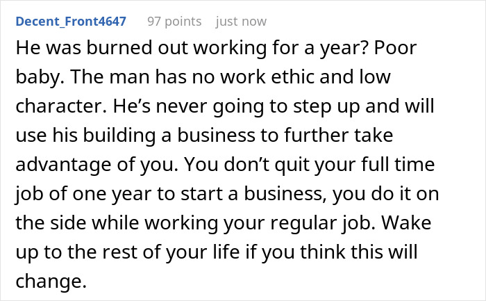 Woman Feels Financially Trapped As Jobless Fiancé Lives Off Her For Months To “Build A Business”