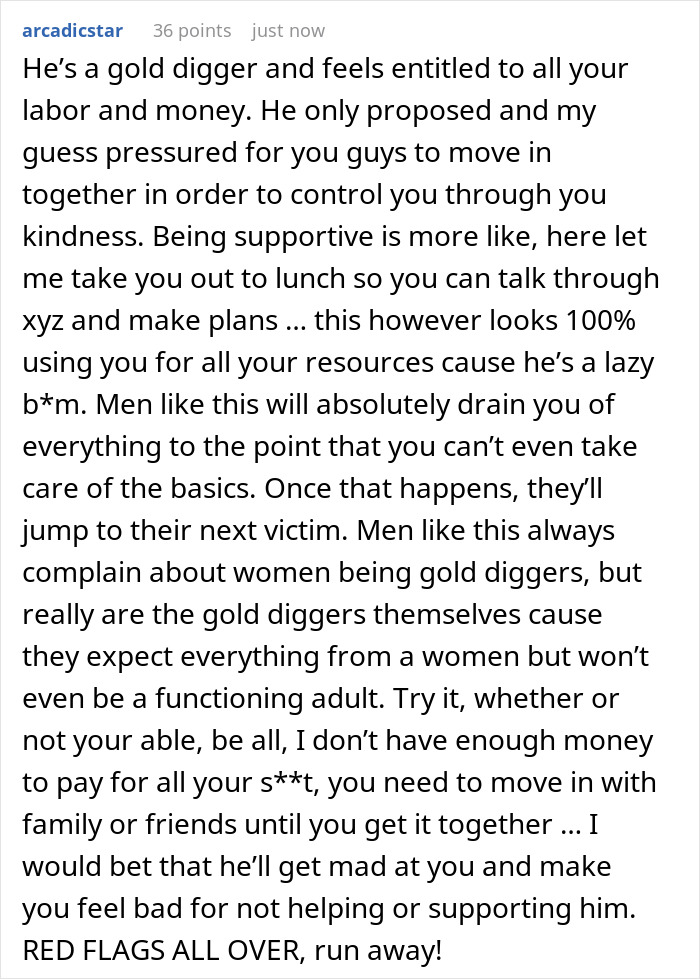 Woman Feels Financially Trapped As Jobless Fiancé Lives Off Her For Months To “Build A Business”