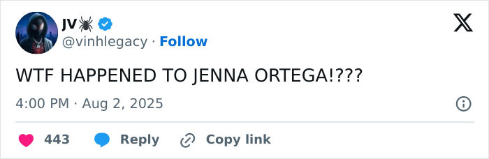 Jenna Ortega’s New Look Sparks Outrage Over Hollywood’s “Disturbing” Beauty Standards