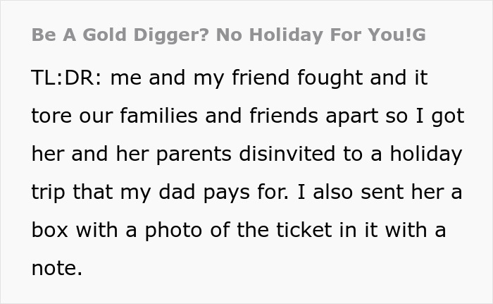 Woman Insults Wealthy Friend And Her Entire Family, Gets Kicked Out Of The Free Overseas Trip