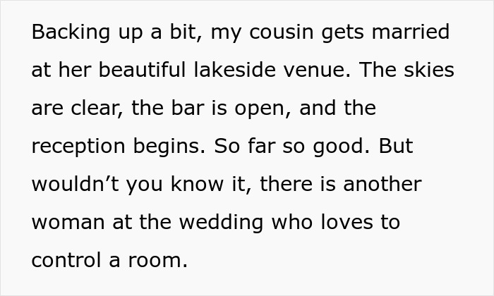Person Sips On Their Cocktail While Observing The Circus That Their Cousin’s Wedding Turned Into