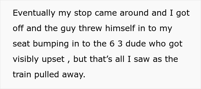 Man Stands Up To Train Bully Who Ends Up Huffing And Puffing After Not Getting His Way