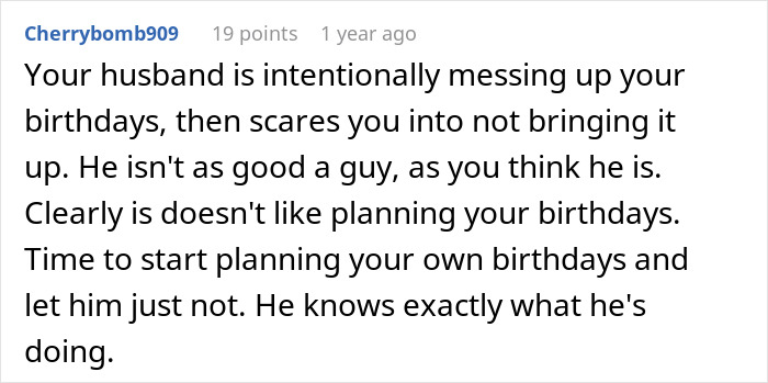Husband’s Birthday Surprise For Wife Lands Them In Therapy After 19 Years Of Marriage