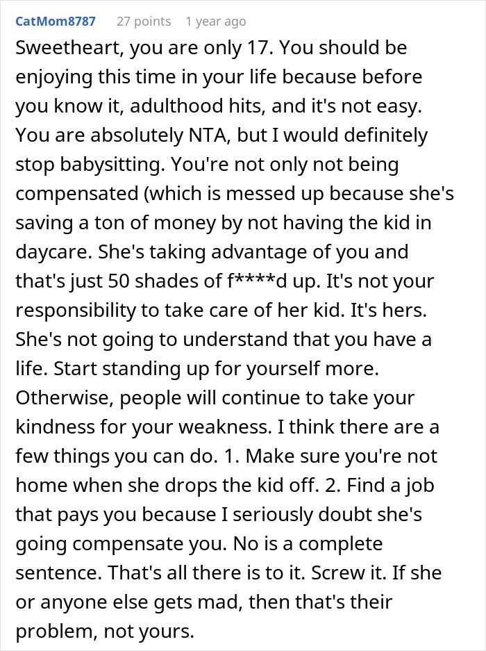Sis Keeps Dropping Her Kid For Teen Bro To Babysit, He Loses It After Pregnancy Announcement