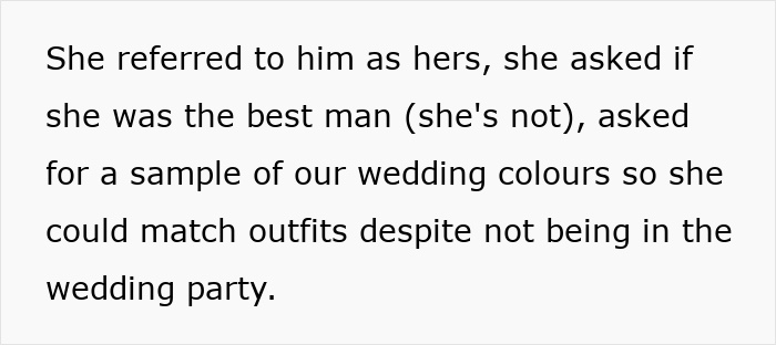 Fiancé’s Female Friend Demands Speech, Matching Dress, Best Man Role, Bride Is Ready To Cut Ties