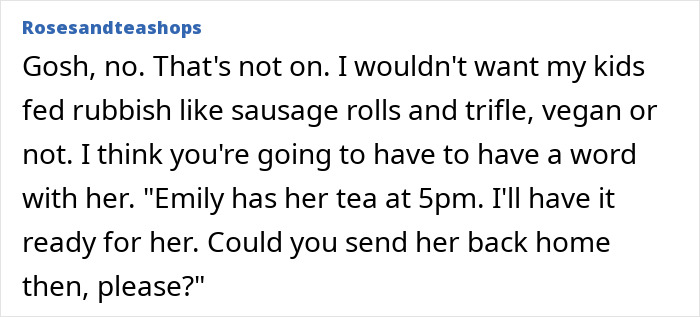 Elderly Lady Keeps Feeding Neighbor’s 6YO Sausages And Trifle Without Asking, Vegan Mom Beyond Irked