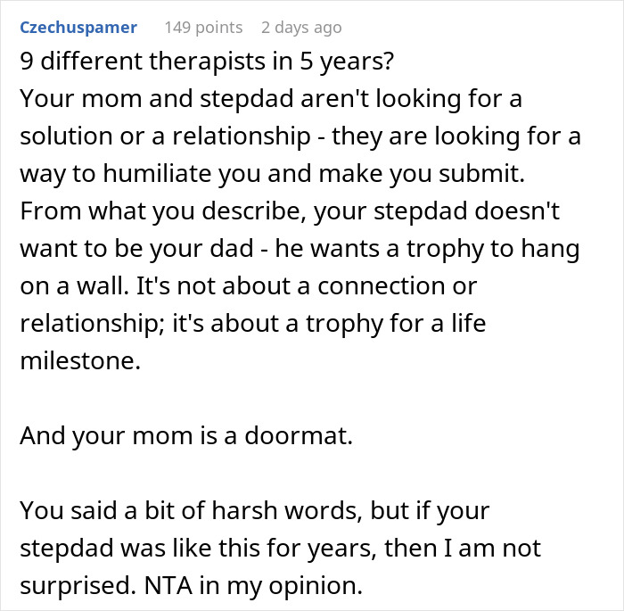 Guy Goes Nuclear After Stepson Rejects Him As Dad Yet Again, Even After 9 Different Therapists
