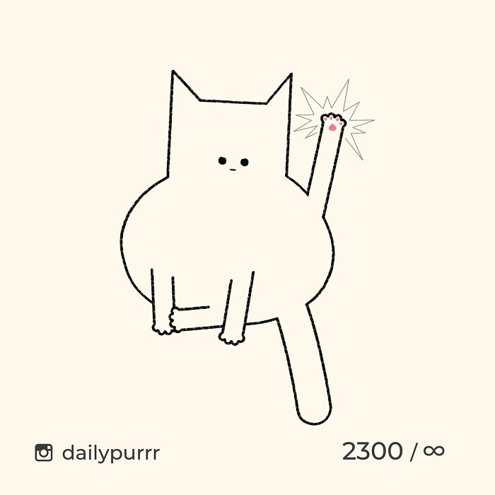 50 Times ‘Stupid Cat Drawings’ Made Everyone Laugh With How Accurate They Were
