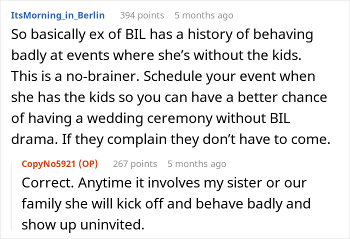 Man Saw BIL’s Ex Ruin Too Many Family Events, Make Sure She Doesn’t Do That On His Wedding
