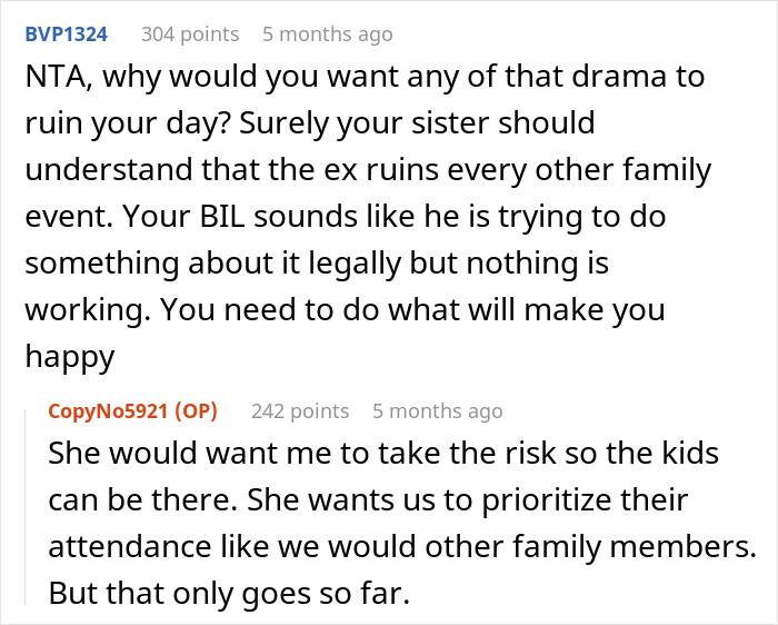 Man Saw BIL’s Ex Ruin Too Many Family Events, Make Sure She Doesn’t Do That On His Wedding