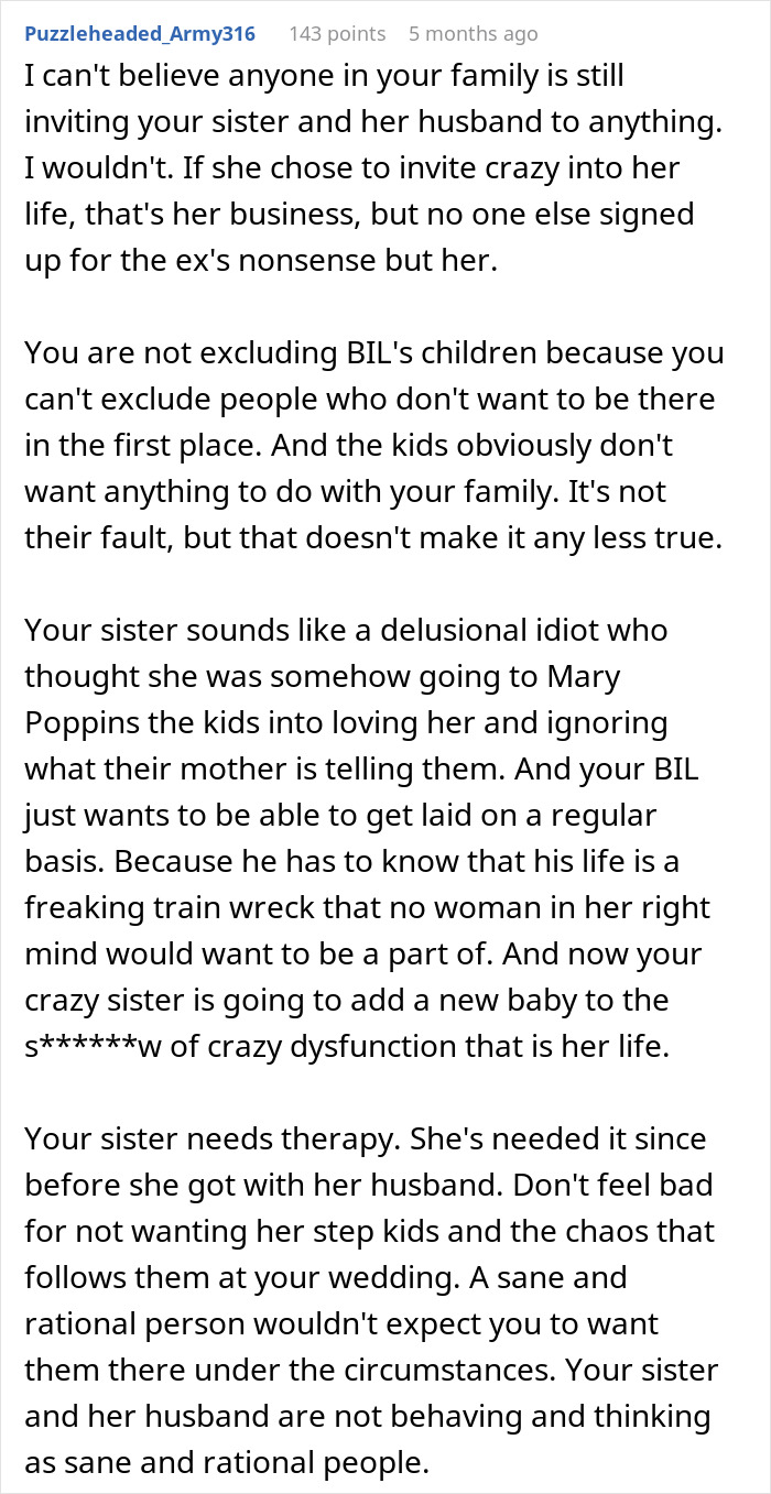 Man Saw BIL’s Ex Ruin Too Many Family Events, Make Sure She Doesn’t Do That On His Wedding