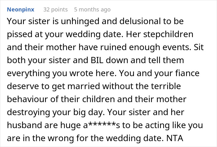 Man Saw BIL’s Ex Ruin Too Many Family Events, Make Sure She Doesn’t Do That On His Wedding