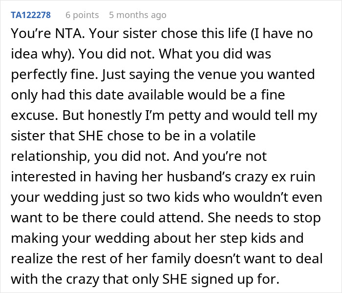 Man Saw BIL’s Ex Ruin Too Many Family Events, Make Sure She Doesn’t Do That On His Wedding