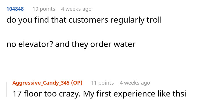 Instacart Shopper Refuses To Carry 168 Bottles And 14 Jugs Of Water Up 17 Floors: “You Have To Use The Stairs”