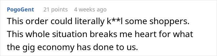 Instacart Shopper Refuses To Carry 168 Bottles And 14 Jugs Of Water Up 17 Floors: “You Have To Use The Stairs”