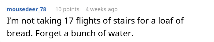 Instacart Shopper Refuses To Carry 168 Bottles And 14 Jugs Of Water Up 17 Floors: “You Have To Use The Stairs”