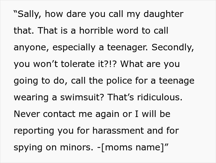 Woman Has A Problem With Neighbor’s Teen Wearing A Bikini In Private Yard, Gets Shut Up Pretty Fast