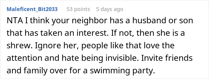 Woman Has A Problem With Neighbor’s Teen Wearing A Bikini In Private Yard, Gets Shut Up Pretty Fast