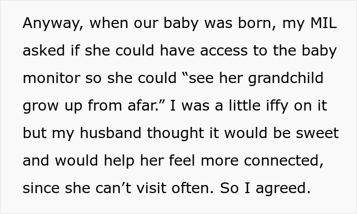 Mom Disables MIL’s Baby Cam Access After Realizing She’s Always Spying On Her Too