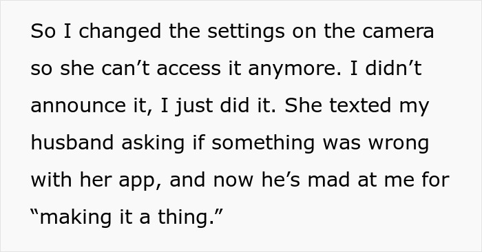Mom Disables MIL’s Baby Cam Access After Realizing She’s Always Spying On Her Too