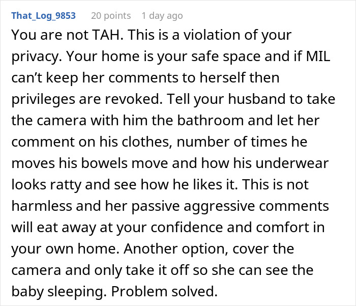Mom Disables MIL’s Baby Cam Access After Realizing She’s Always Spying On Her Too