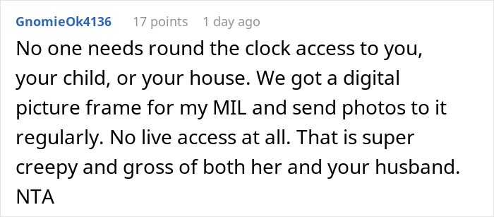 Mom Disables MIL’s Baby Cam Access After Realizing She’s Always Spying On Her Too