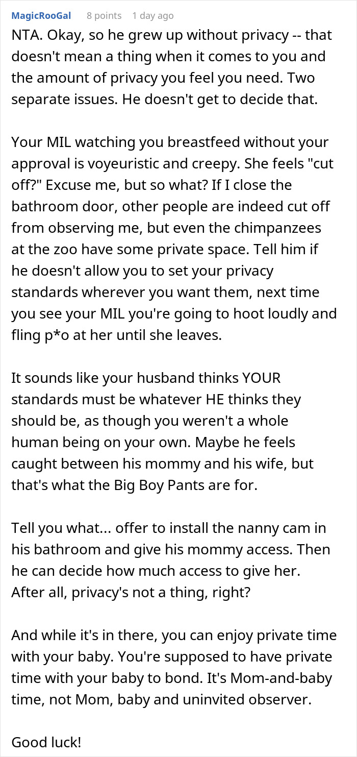 Mom Disables MIL’s Baby Cam Access After Realizing She’s Always Spying On Her Too