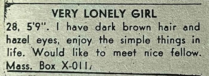 “Ex-Nun Starved For Romance”: 85 Ads From The “Personals” Column That Show People Haven’t Changed