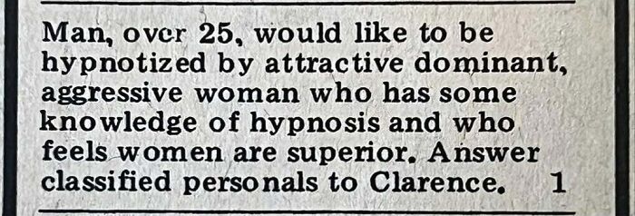 “Ex-Nun Starved For Romance”: 85 Ads From The “Personals” Column That Show People Haven’t Changed