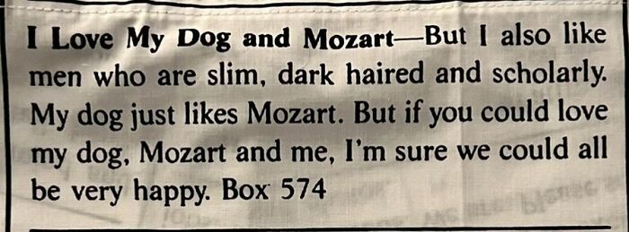 “Ex-Nun Starved For Romance”: 85 Ads From The “Personals” Column That Show People Haven’t Changed