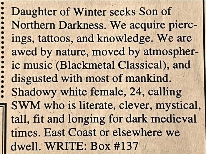 “Ex-Nun Starved For Romance”: 85 Ads From The “Personals” Column That Show People Haven’t Changed