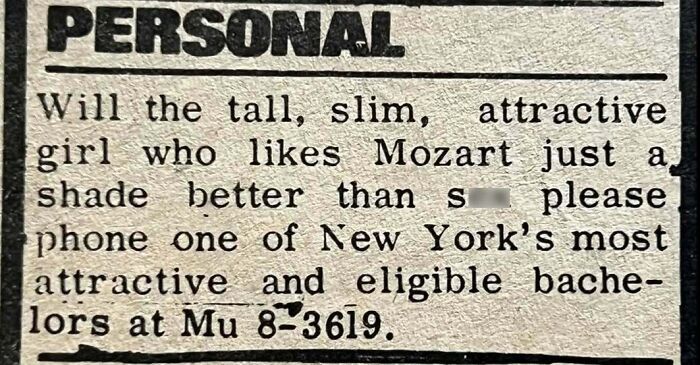 “Ex-Nun Starved For Romance”: 85 Ads From The “Personals” Column That Show People Haven’t Changed