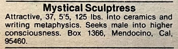 “Ex-Nun Starved For Romance”: 85 Ads From The “Personals” Column That Show People Haven’t Changed