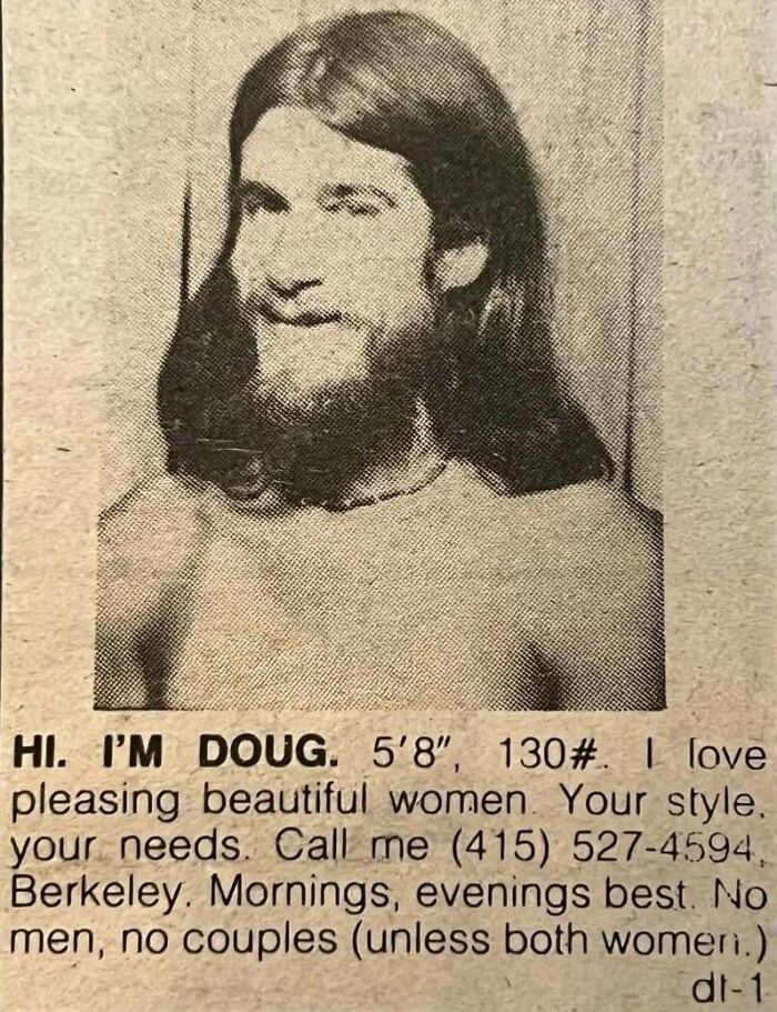 “Ex-Nun Starved For Romance”: 85 Ads From The “Personals” Column That Show People Haven’t Changed