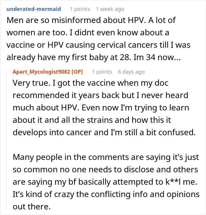 Woman Can’t Help But Resent Healthy BF While She Has Cancer Because Of HPV He Had In The Past