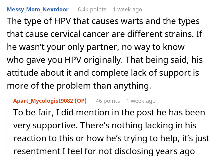 Woman Can’t Help But Resent Healthy BF While She Has Cancer Because Of HPV He Had In The Past