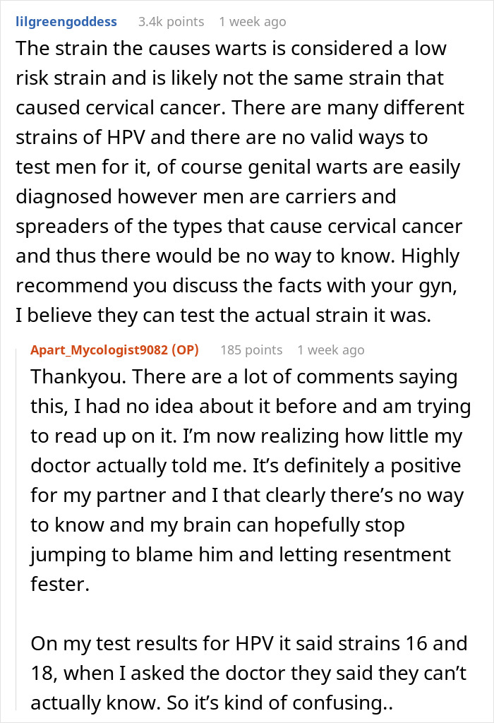 Woman Can’t Help But Resent Healthy BF While She Has Cancer Because Of HPV He Had In The Past