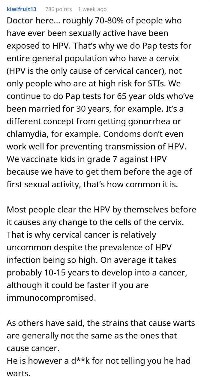 Woman Can’t Help But Resent Healthy BF While She Has Cancer Because Of HPV He Had In The Past