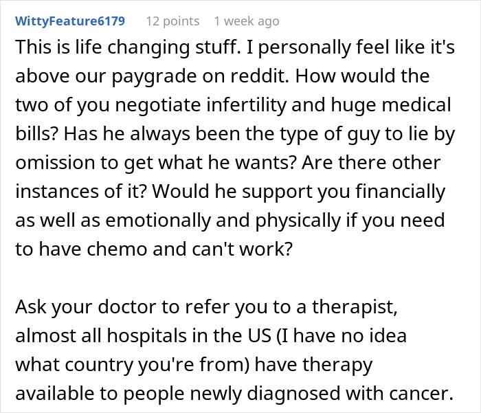 Woman Can’t Help But Resent Healthy BF While She Has Cancer Because Of HPV He Had In The Past