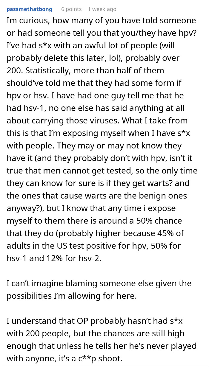 Woman Can’t Help But Resent Healthy BF While She Has Cancer Because Of HPV He Had In The Past