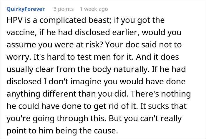 Woman Can’t Help But Resent Healthy BF While She Has Cancer Because Of HPV He Had In The Past